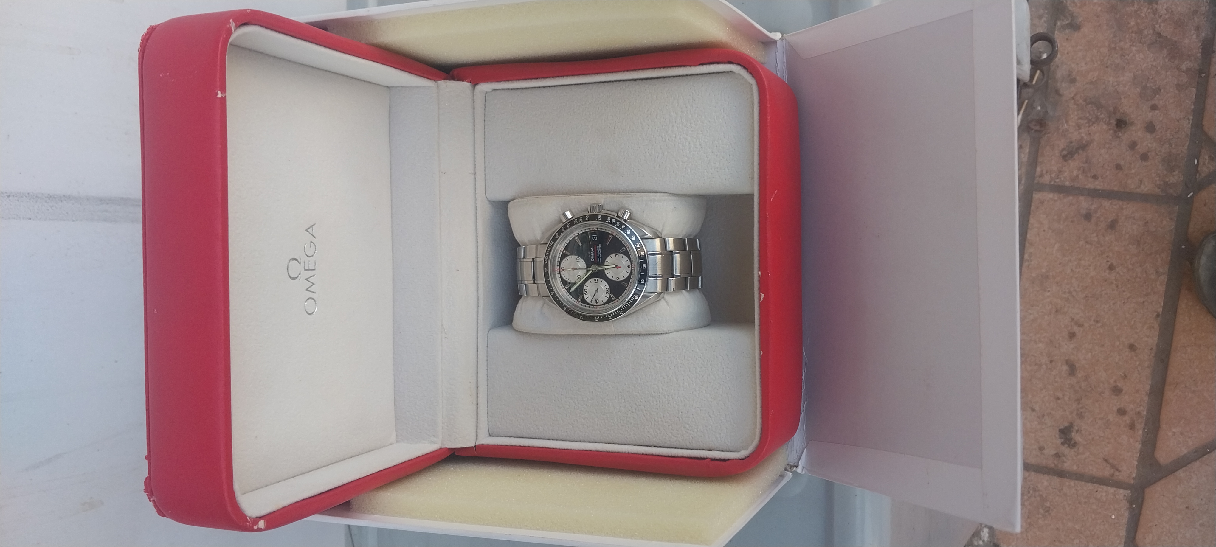 Omega Speedmaster Panda chronograph back view