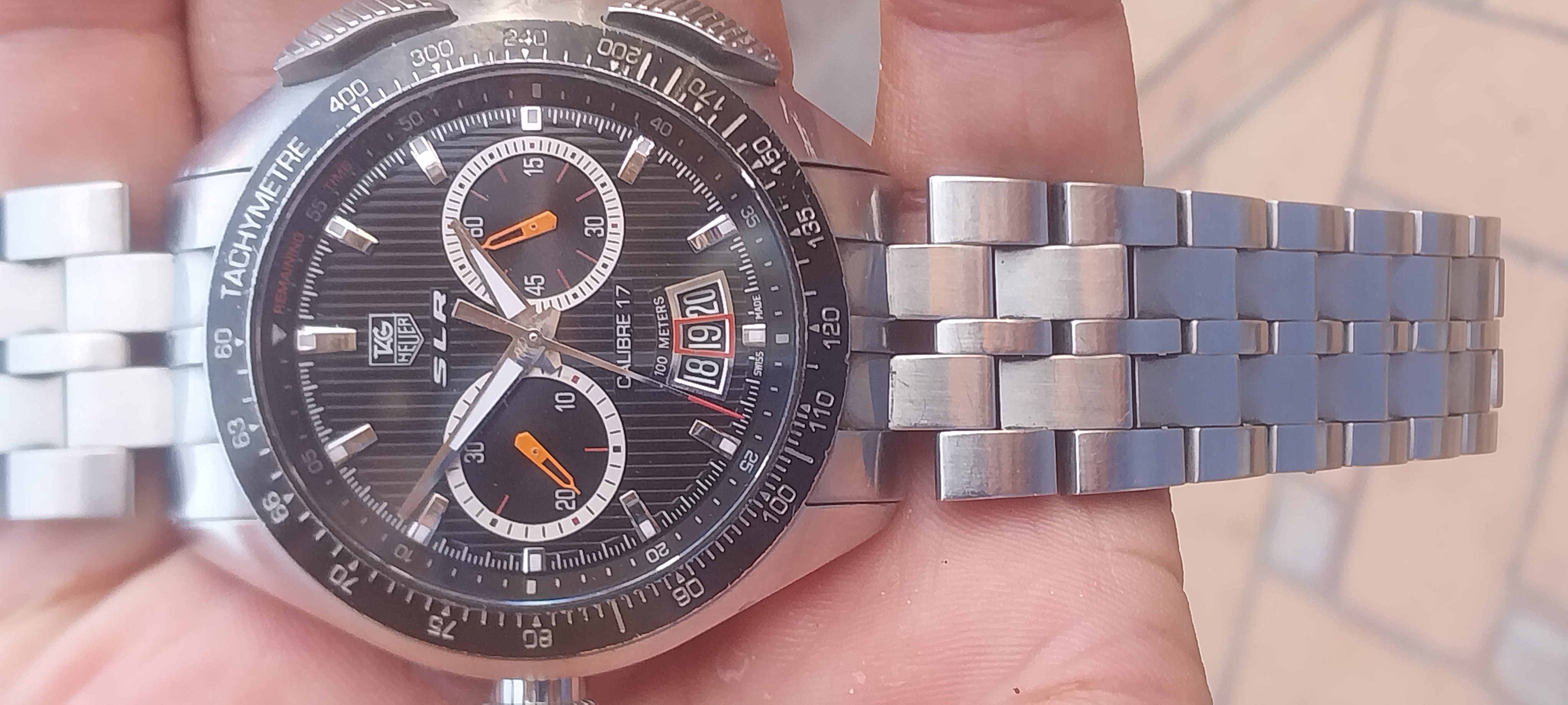 Tag Heuer SLR side view