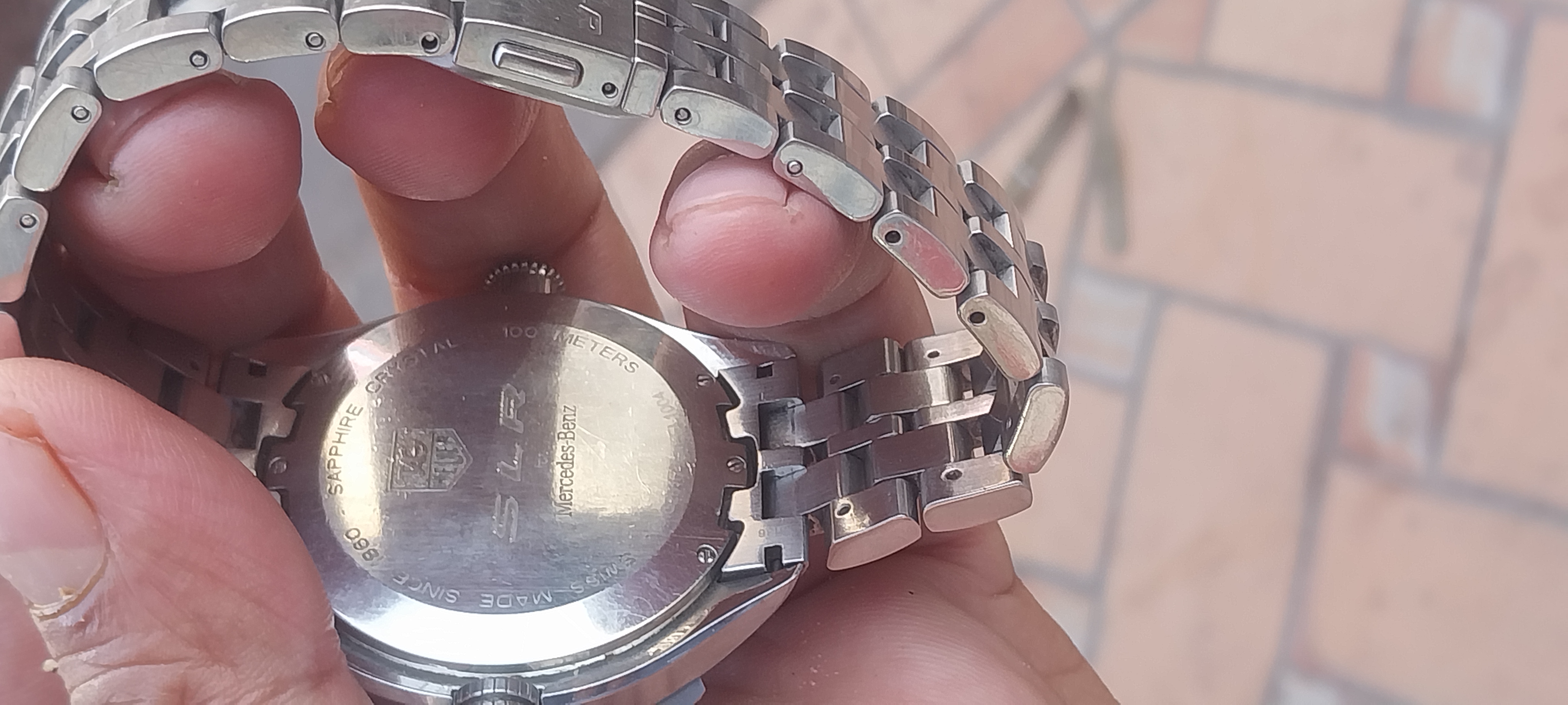 Tag Heuer SLR close up